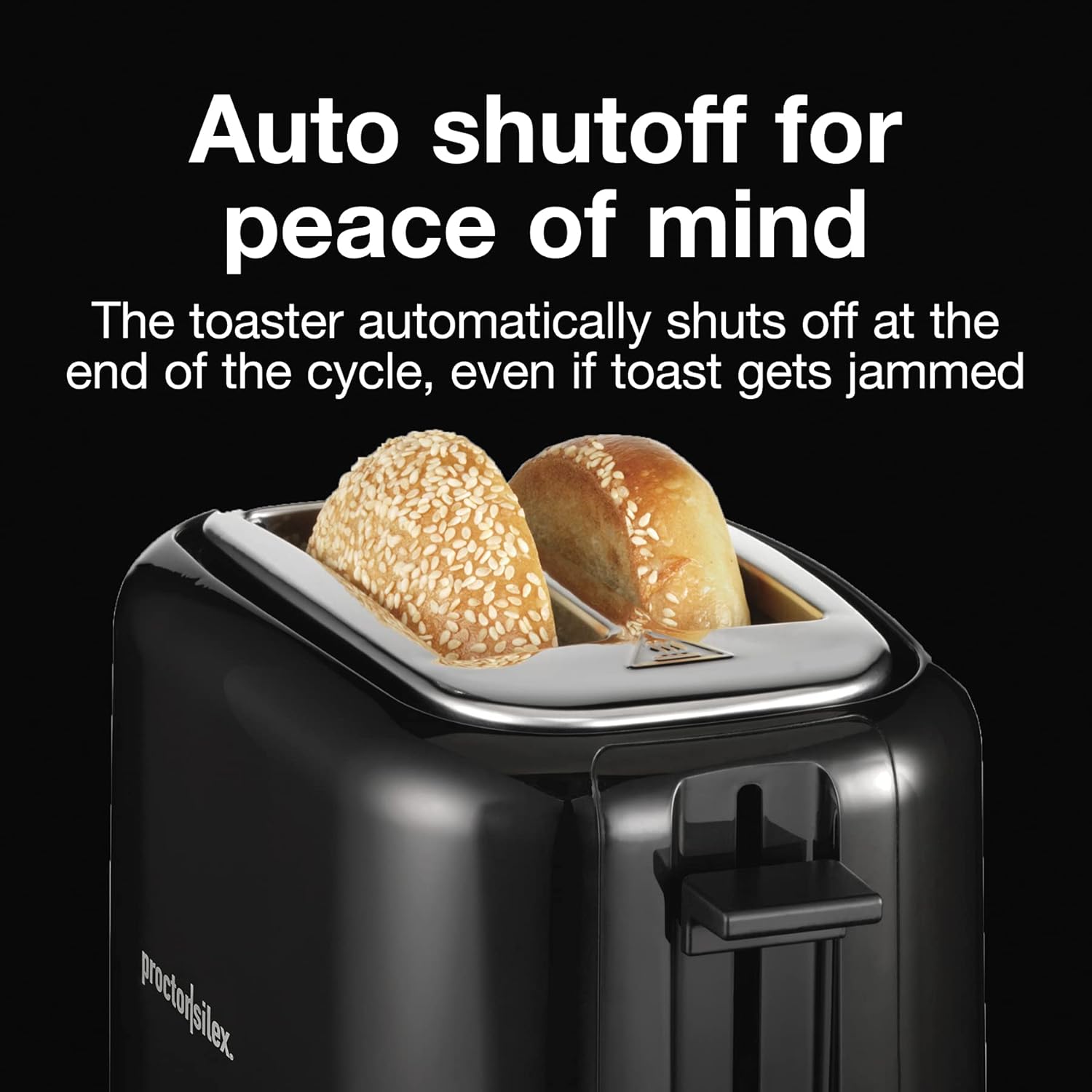 Proctor Silex 2-Slice Toaster - Extra Wide Slots for Bagels, Cool-Touch Walls, Black