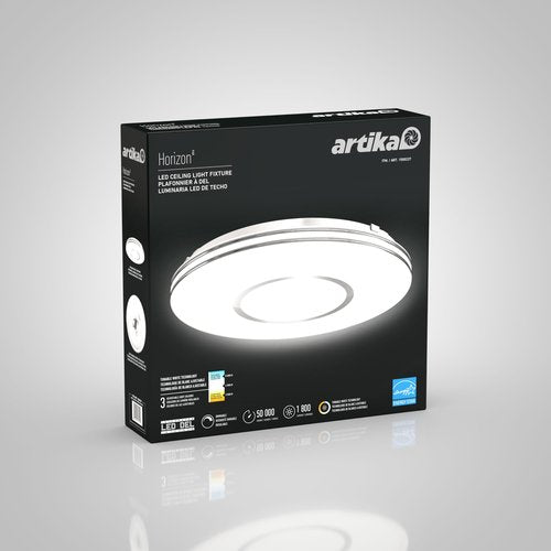 Artika Horizon LED Ceiling Light Fixture Offer a Brightness of 1800 Lumens with Selectable White Option from Cool White to Warm White Use in Entryway, Living Room, Bedroom, Laudry Room and More