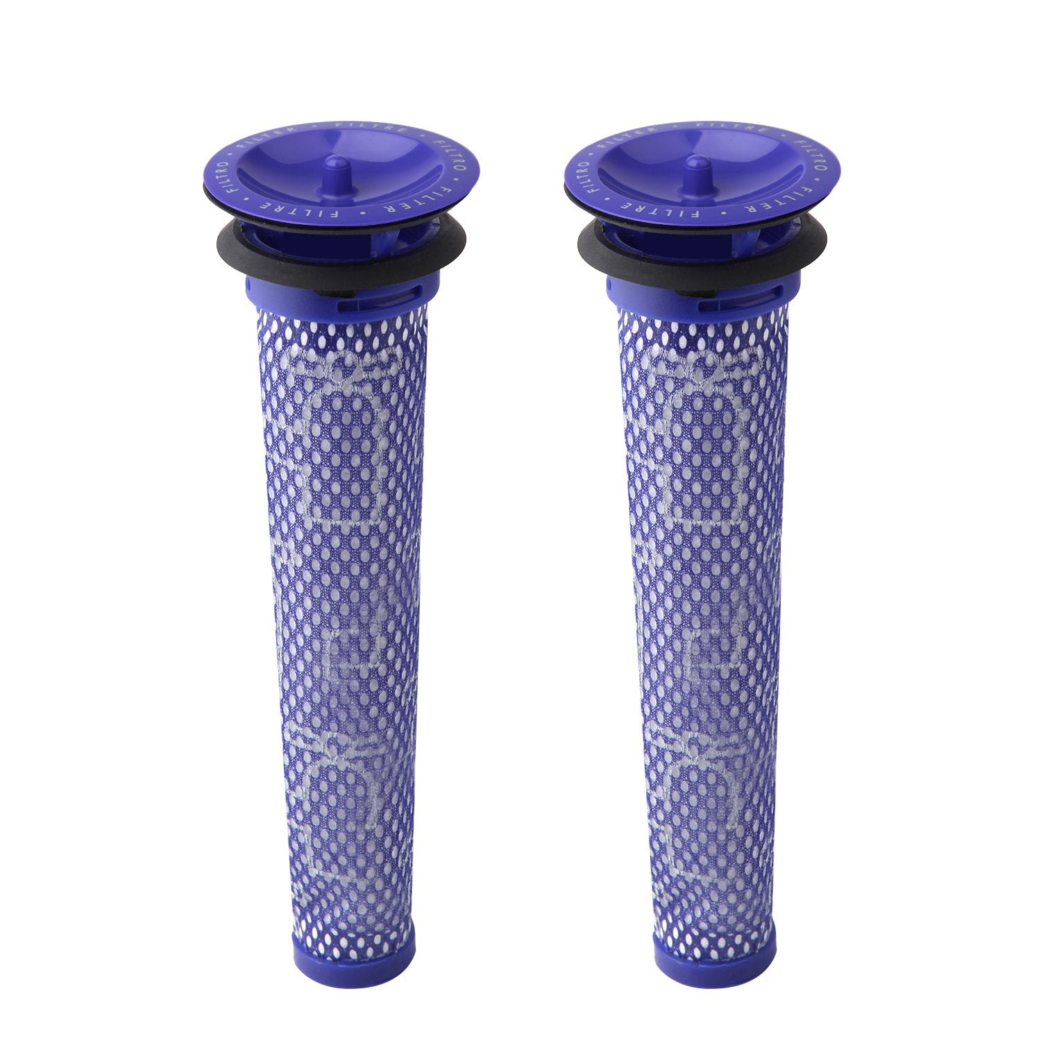 Wolfish 2 Pack Replacement Pre Filters for Dyson DC58, DC59, V6, V7, V8. Replaces Part 965661-01.