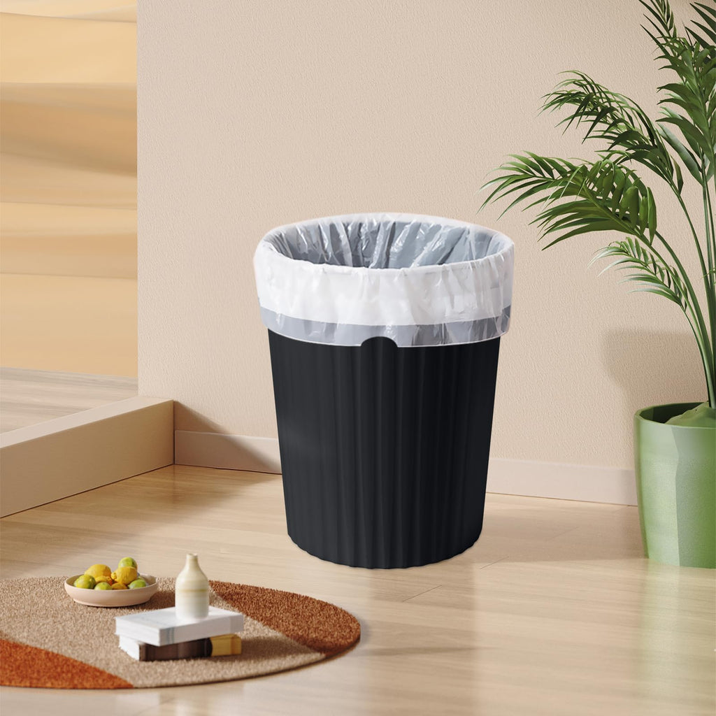 TEIUKAX Trash Can - Small Waste basketbin - 2 Gallon- for Office,Home,Bathroom,Kitchen - Black