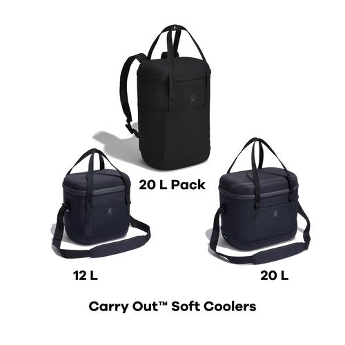 Hydro Flask Cooler Bag - Insulated Portable Soft Cooler - 20 L Capacity in Koala Gray and Black
