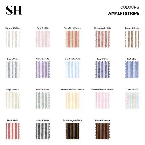 Solino Home Linen Cloth Placemats Set of 4 - Amalfi Stripe 100% Pure Linen Sage and White Farmhouse Placemats 14 x 19 Inch for Spring, St Patricks Day, Easter, Mothers Day