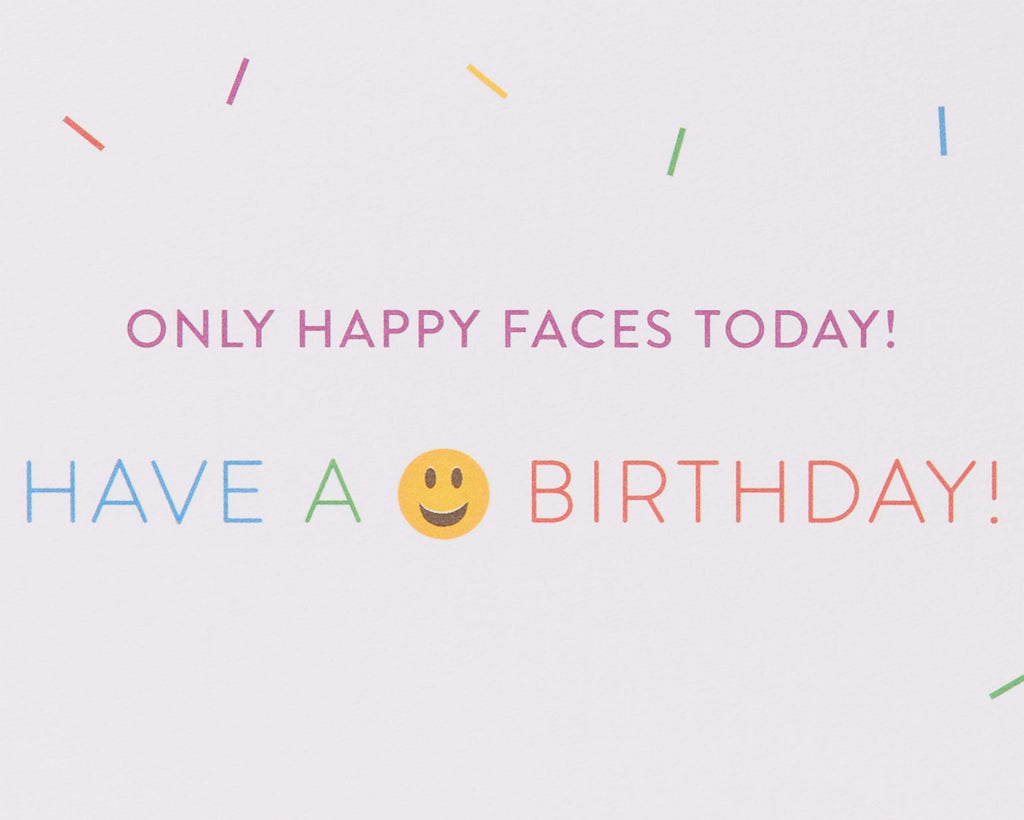Papyrus Birthday Card for Kids (Only Happy Faces)