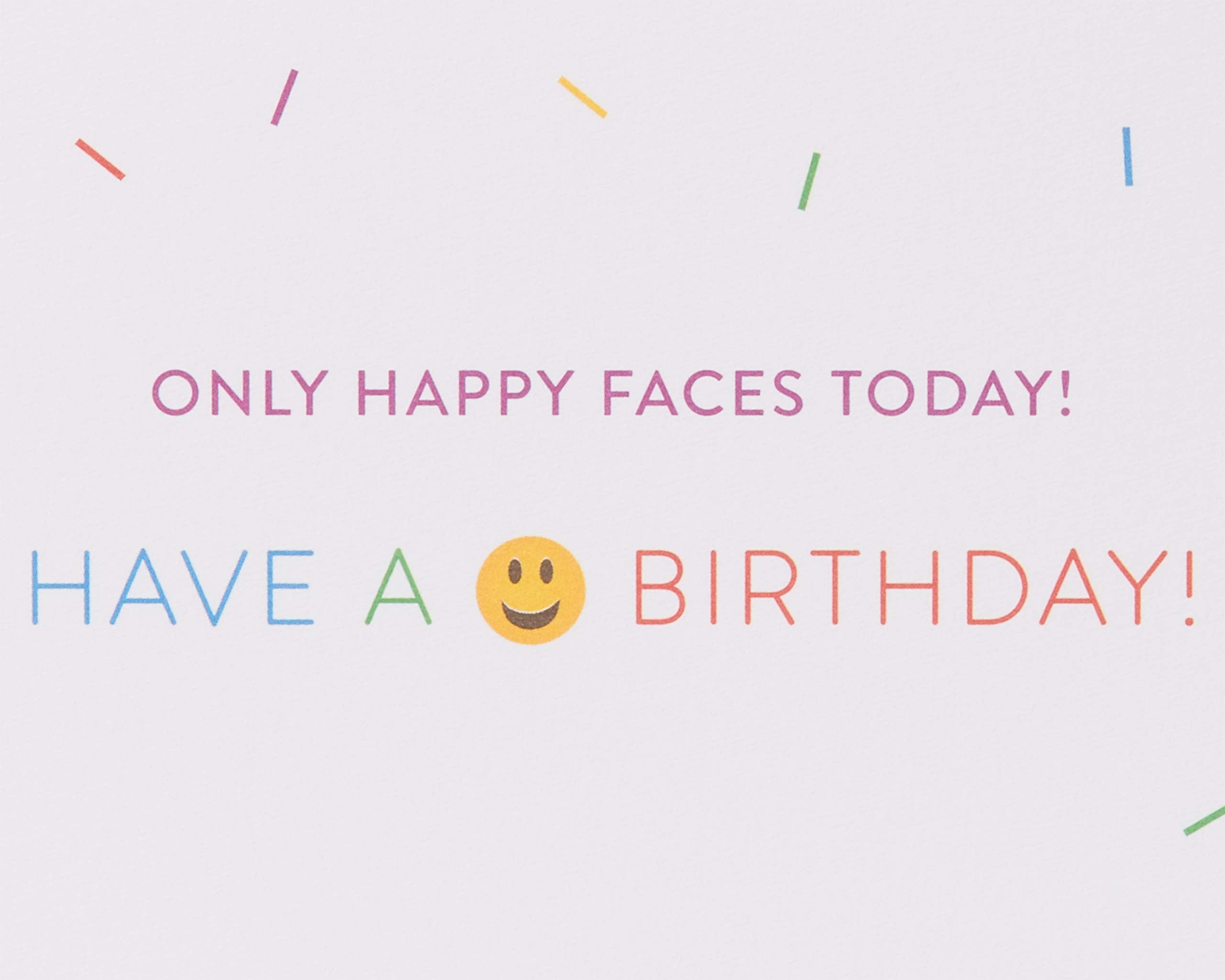 Papyrus Birthday Card for Kids (Only Happy Faces)