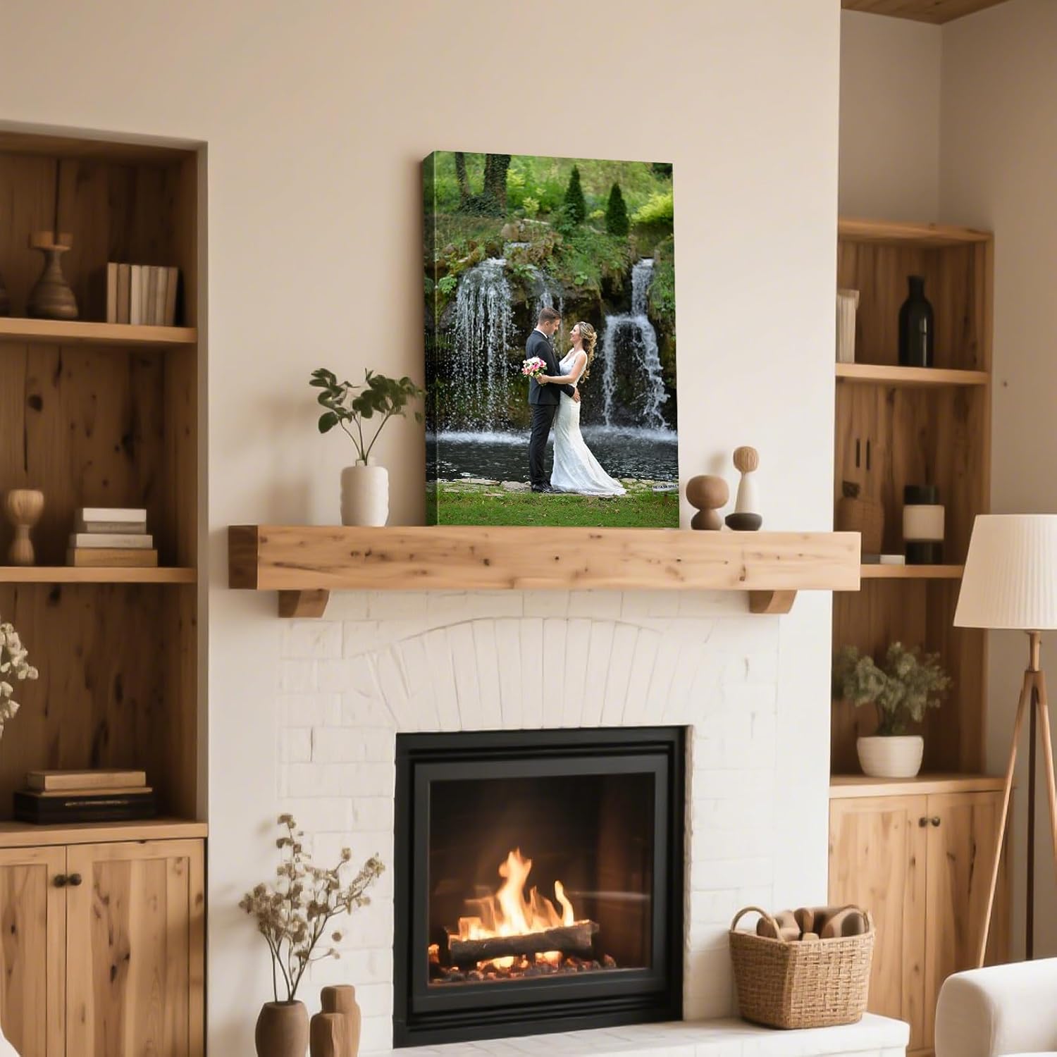 XzartDIY Custom Canvas Prints - Personalized Photo Art for Family & Pets | 8x12'' Wall Decor