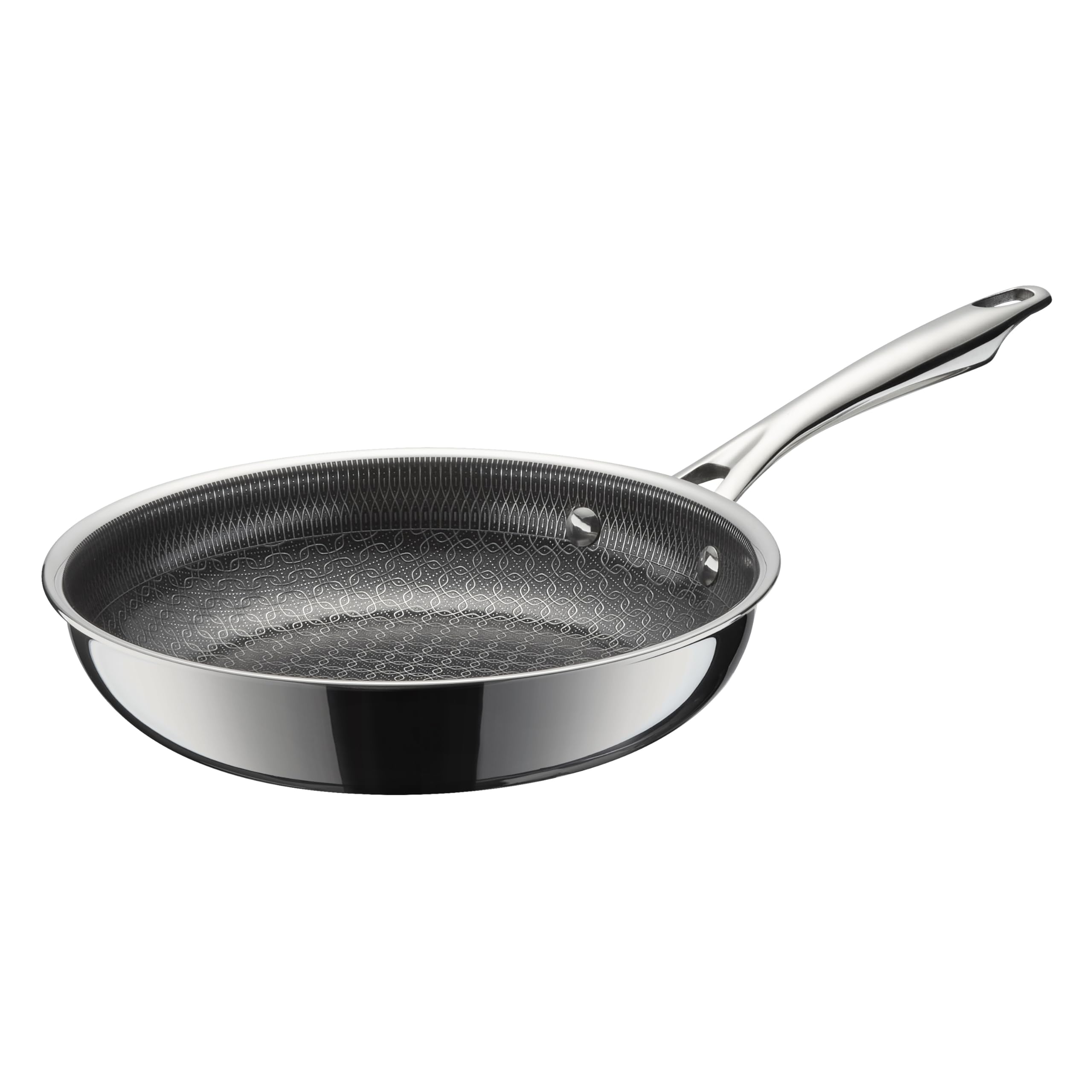 Cuisinart FusionElite+ Hybrid Tri-Ply Stainless Steel Skillet, 8″ Skillet Frying Pan with PURELYSEAR Ceramic Technology, Scratch Proof, Cool Grip Handles, Dishwasher Safe