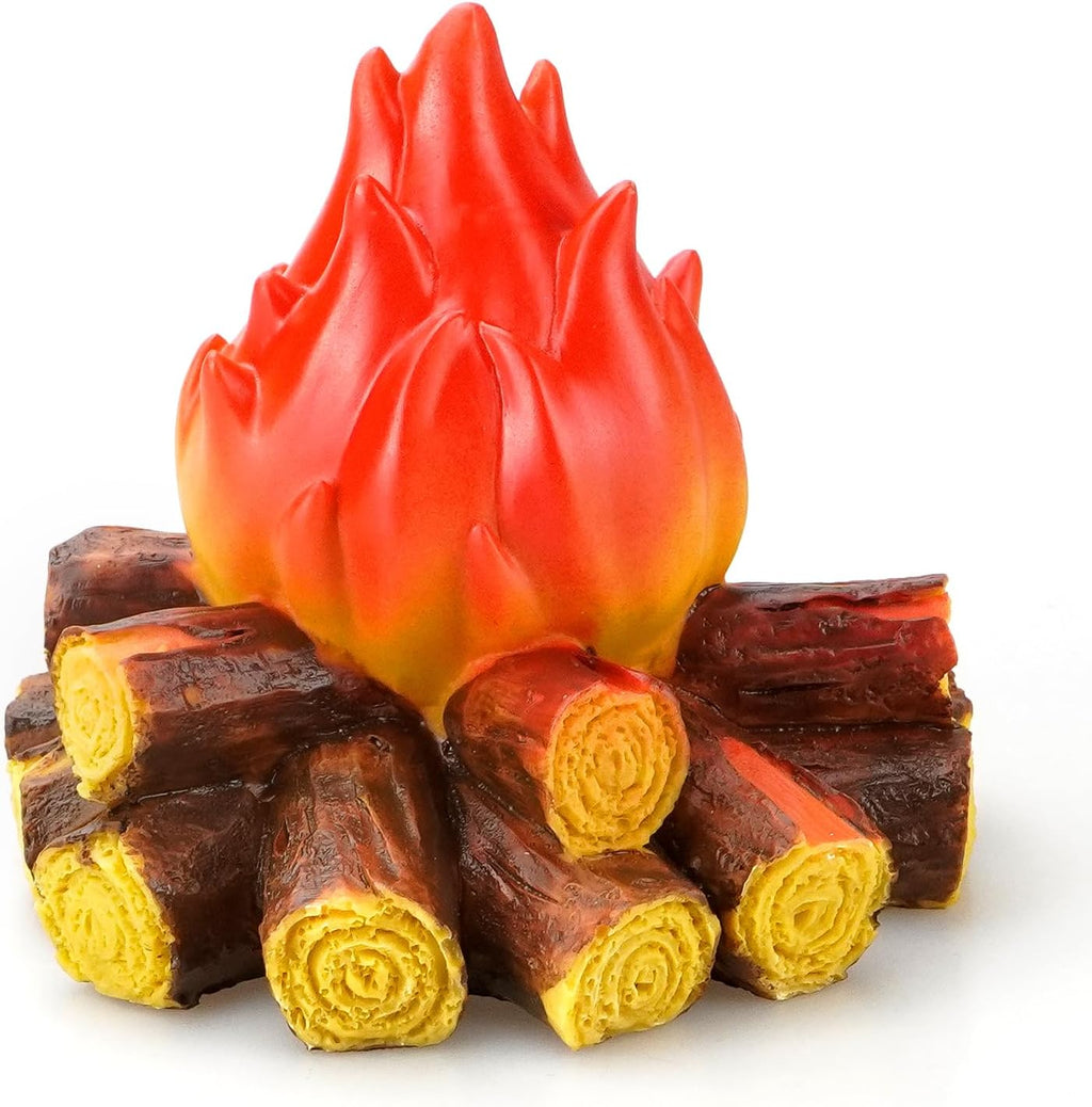 Bestview 3D LED Fake Campfire Night Light - Realistic Flameless Candle Fire Pit Lamp for Halloween & Christmas Decor