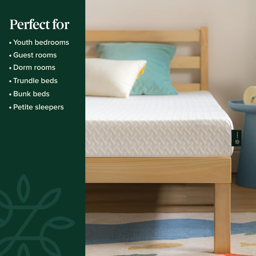 Zinus 5 Inch Twin Memory Foam Mattress - Cooling Comfort with Breathable Layers, Fiberglass Free