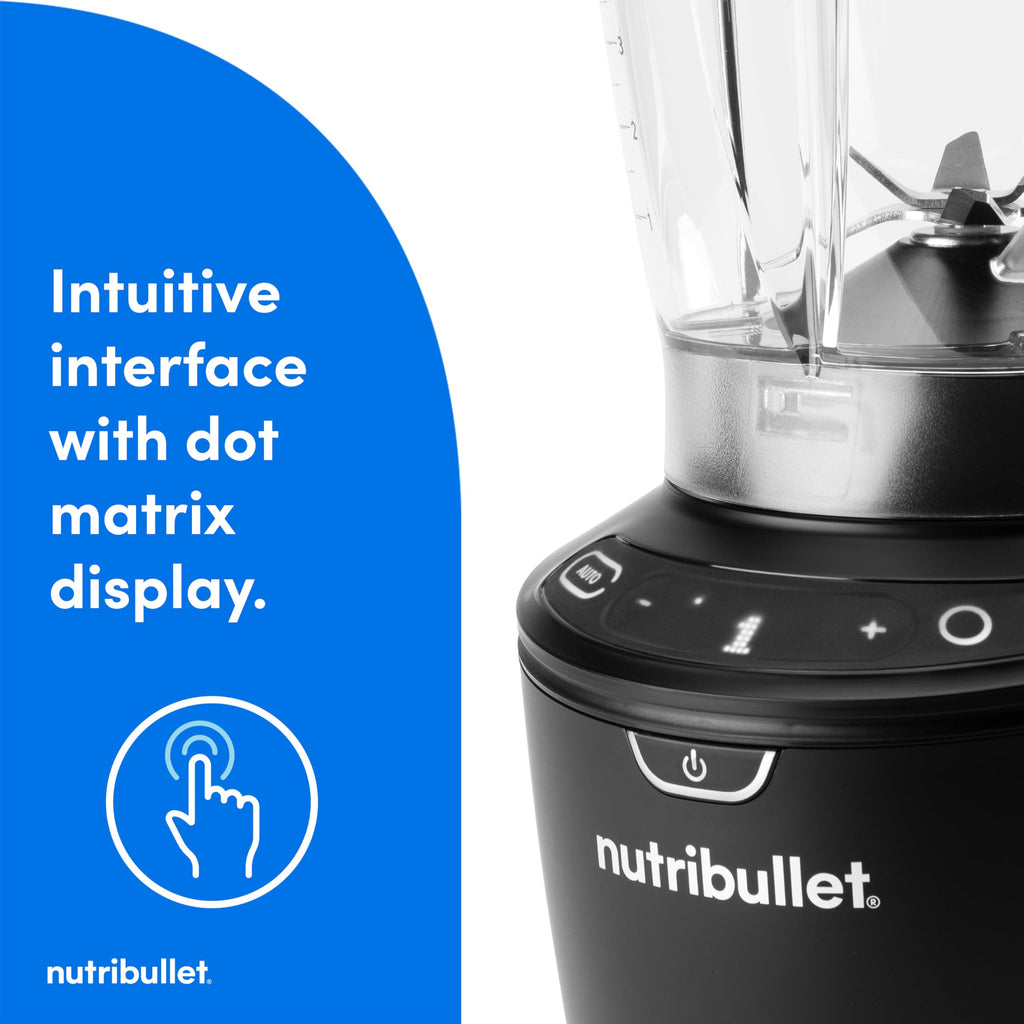 nutribullet SmartSense 5-speed, full-size blender, 1400 Watt- Matte Black