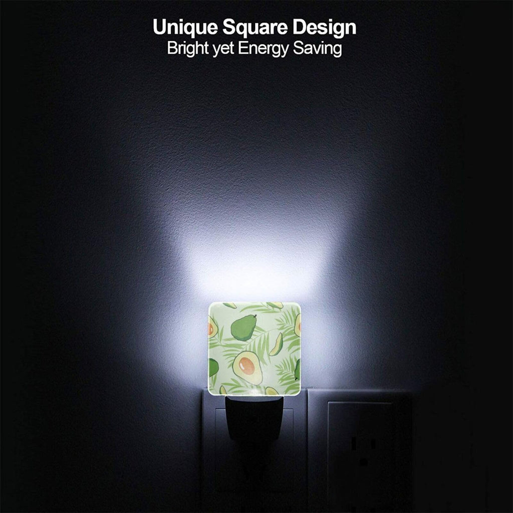 Caifujiqi Night Light Plug-in Dusk to Dawn Smart Sensor White Led Nightlight for Bedroom Bathroom Kitchen Hallway Stairs Energy Efficient Decor Desk Lamp