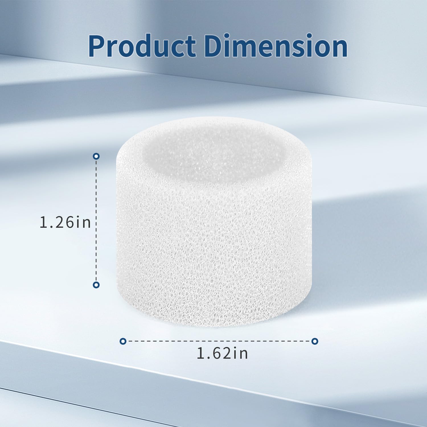 30-Pack Top Fill Humidifier Replacement Filter Compatible with LEVOIT Humidifiers Model Classic160, Dual150, Dual200S, Classic300(S), LV600S, OasisMist450S, Superior 6000S Capture Particles