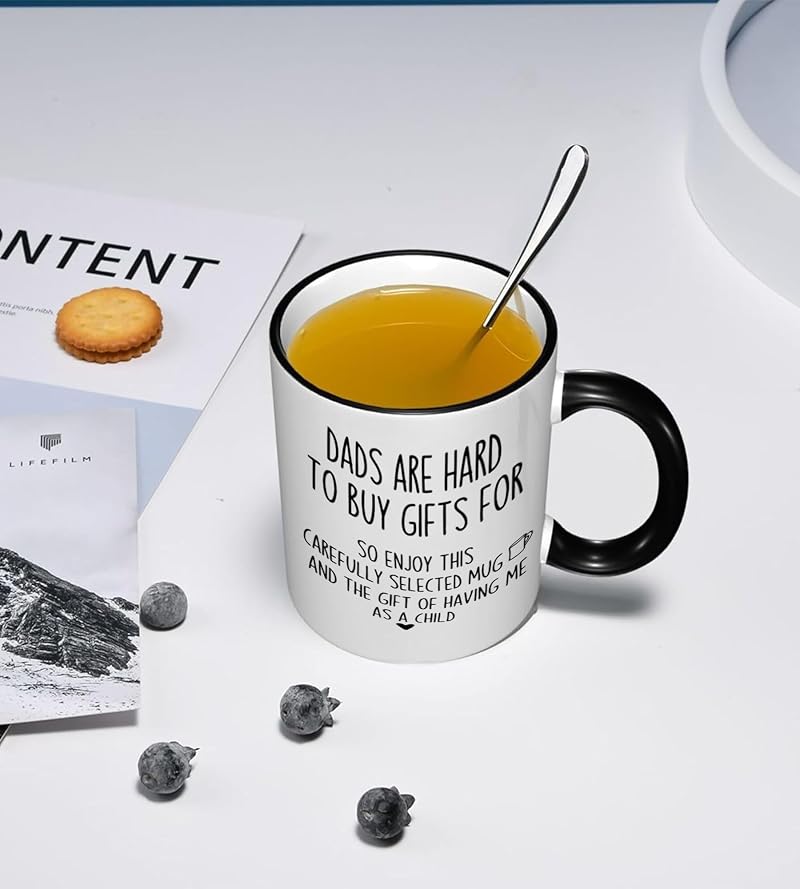 Dad Coffee Mug - Best Dad Ever Gift from Daughter Son for Father’s Day, Christmas