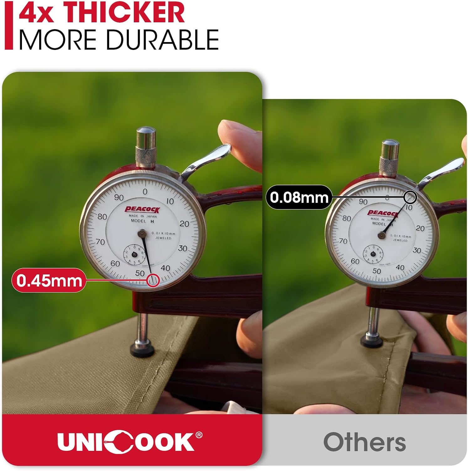 Unicook 55-Inch Heavy Duty Waterproof Grill Cover - All-Season Protection for Weber & Charbroil Grills | Neutral Taupe