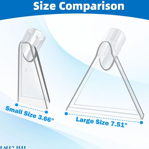 Happy Tree Shop Vac Attachment - Universal Fit with Clear Heads for Upholstery & Carpet Cleaning | 7.5" & 3.5" Adapters