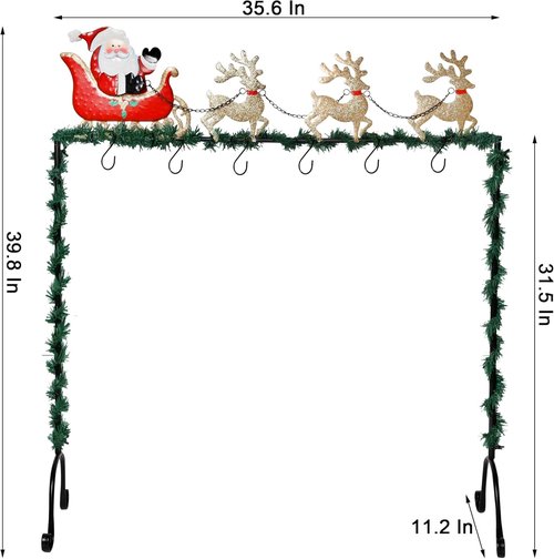 FORUP Christmas Stocking Holder Stand - Elk Design for Festive Decor | Durable & Stylish