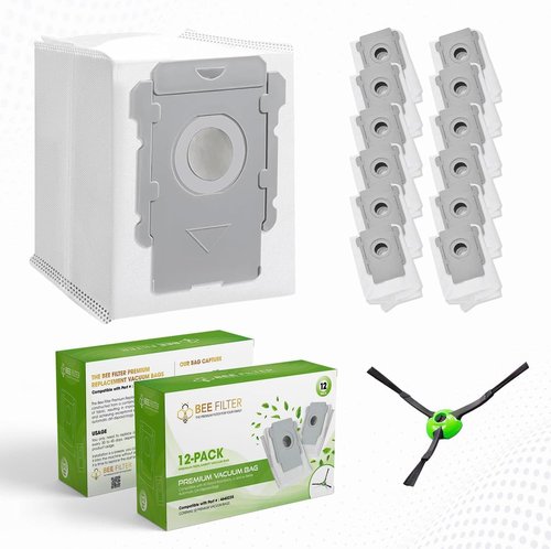 iRobot Premium Vacuum Bags | Compatible with i7+, i1+, i3+, i4+, i5+, i8+, j6+, j7+, j8+, j9+ | 12 Dirt Disposal Bags