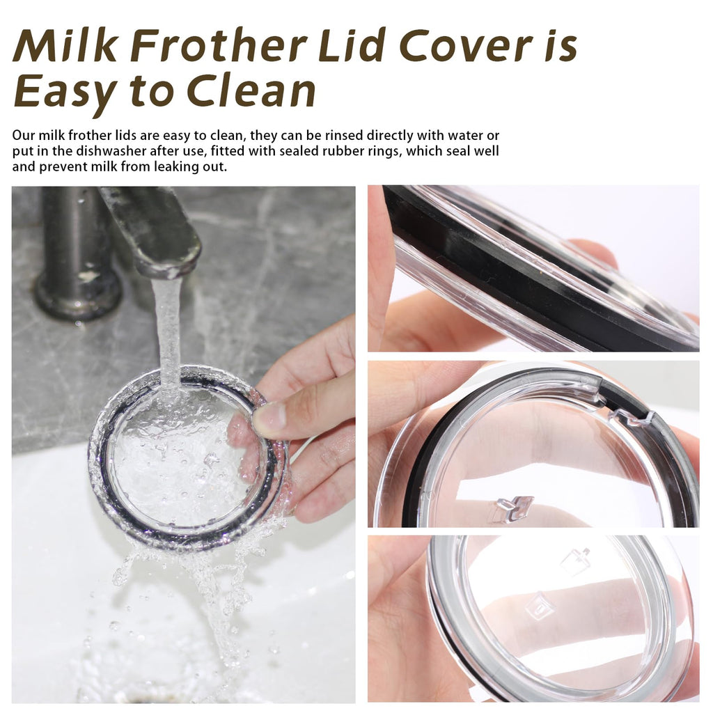 93271 Replacement for Nespresso Aeroccino 3 3R Milk Frother Lid Cover Seal, Lid Cover/Milk Frother Lid Cover fit Parts MS-623697 and 3593 & 3594