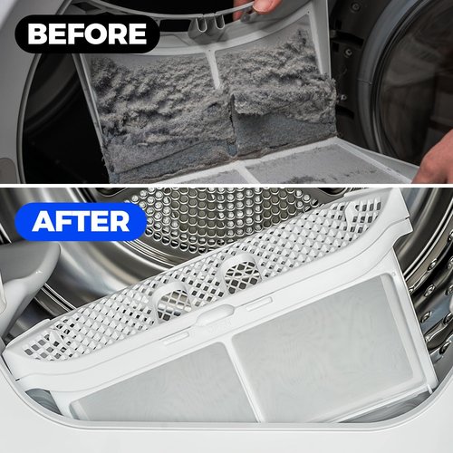 Holikme Dryer Vent Cleaner Kit - Vacuum Hose Attachment Brush for Efficient Cleaning | Black
