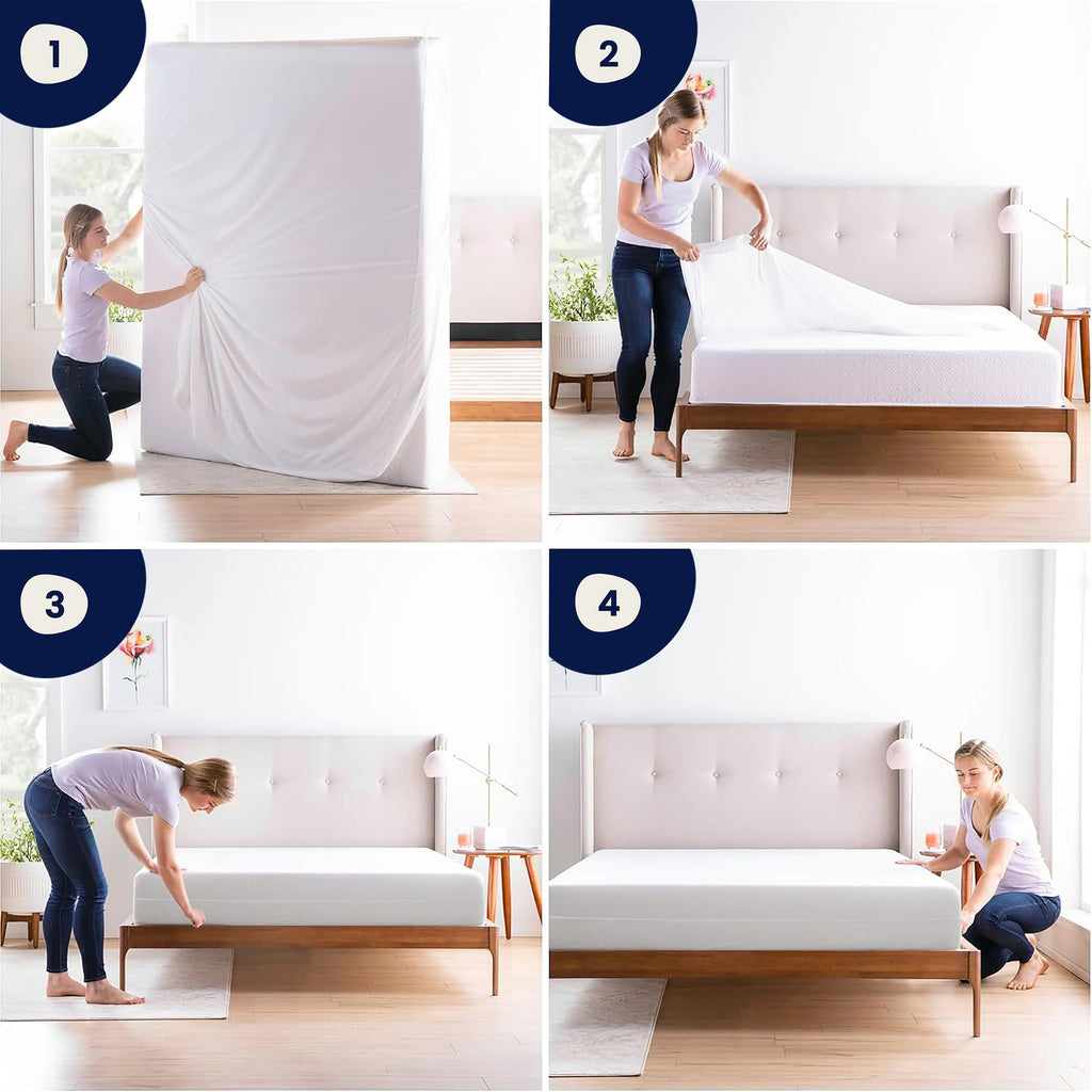 Twin Mattress Protector Encasement with Zipper – Waterproof Mattress Protector Twin Size – Soft, Breathable & Noiseless Zippered Mattress Cover – Fits Up to 12”