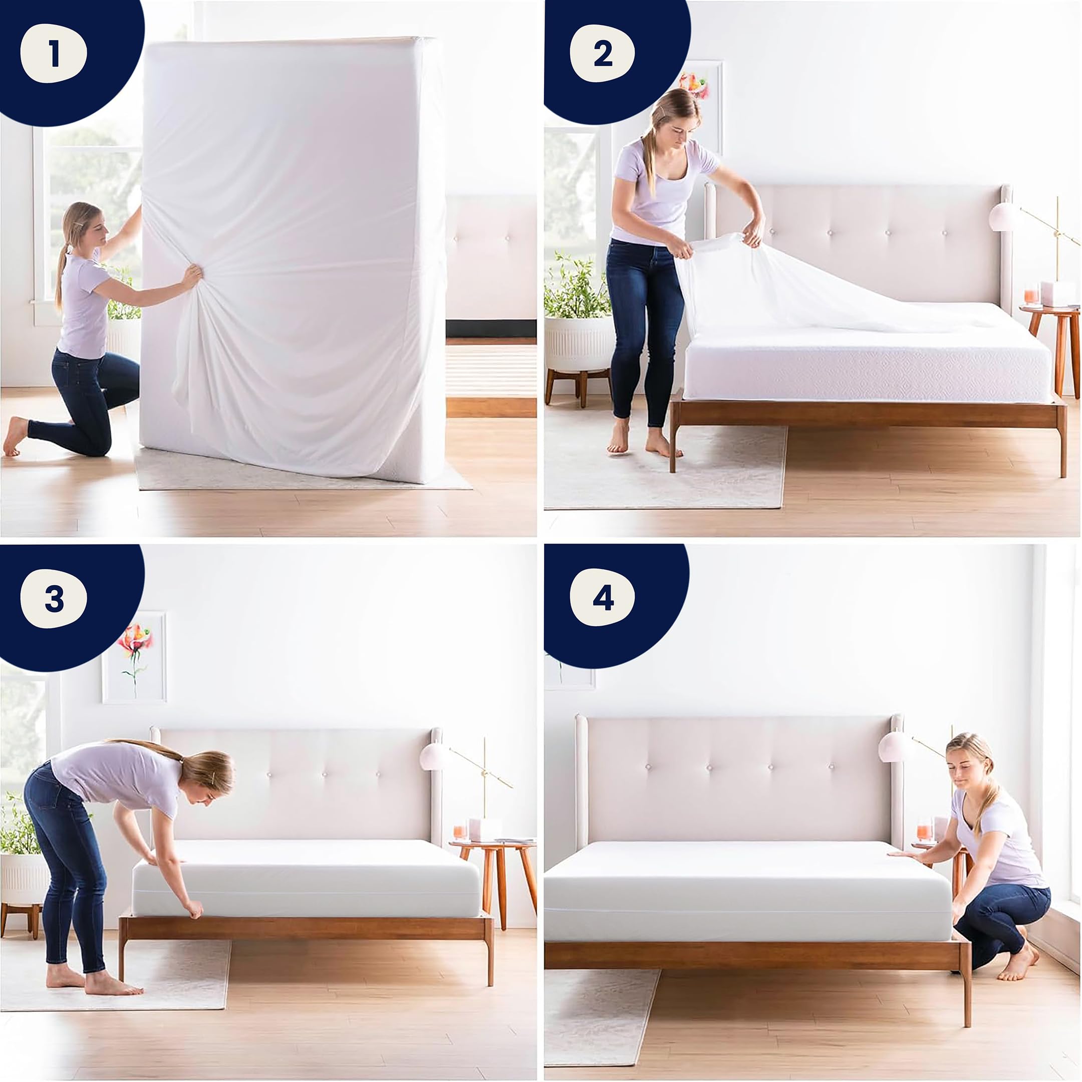 Twin Mattress Protector Encasement with Zipper – Waterproof Mattress Protector Twin Size – Soft, Breathable & Noiseless Zippered Mattress Cover – Fits Up to 12”