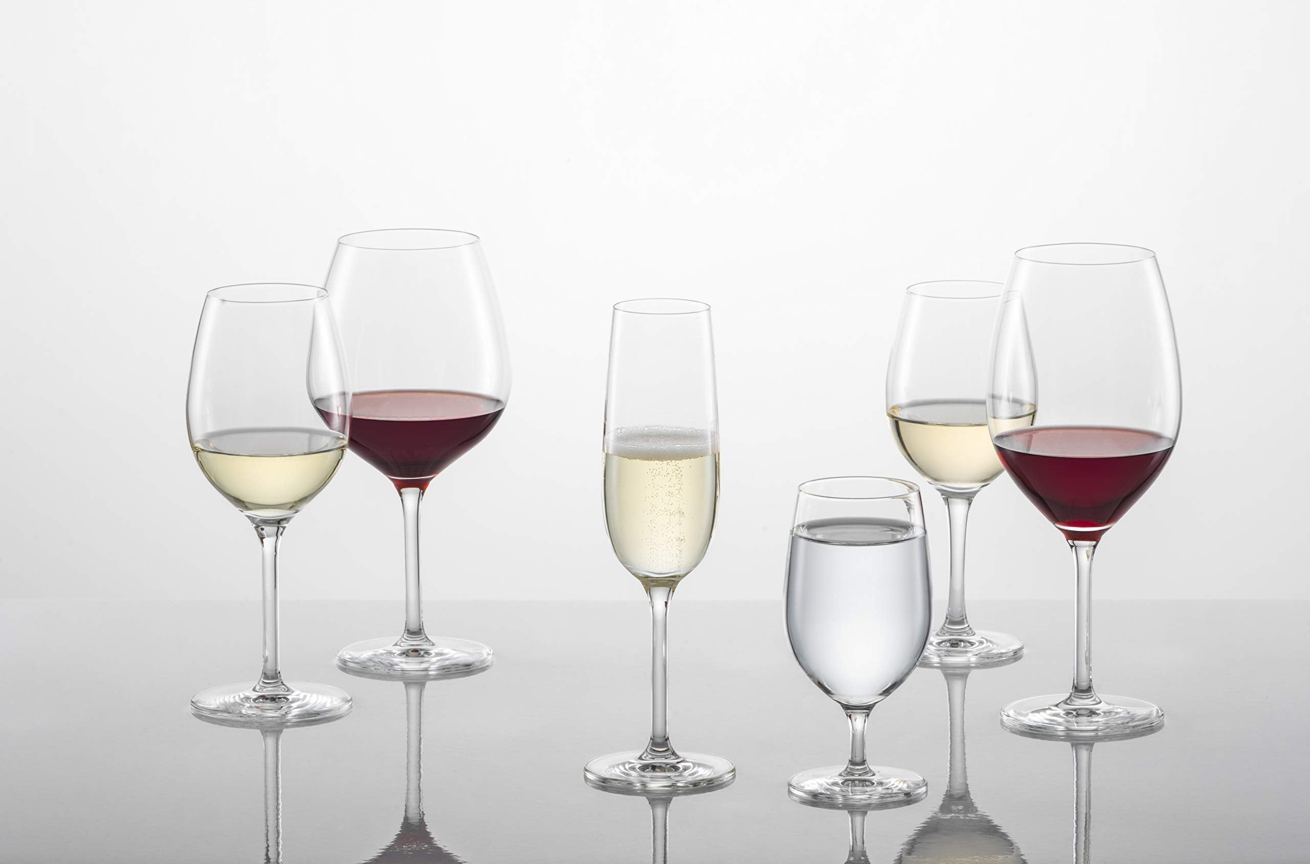 Schott Zwiesel Tritan Crystal Glass Banquet Stemware Collection All Purpose Wine Glass, 8.6 Ounce, Set of 6,