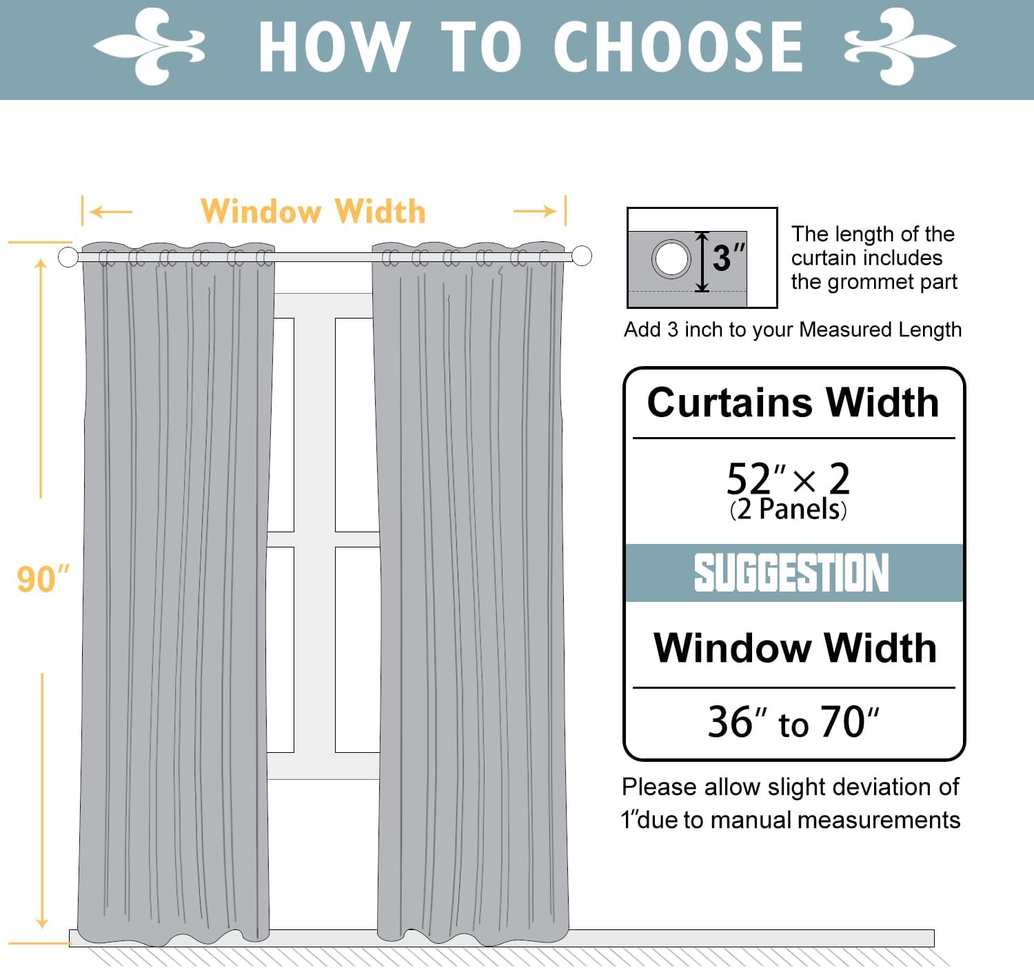 ChrisDowa Blackout Curtains - 90-Inch Thermal Insulated Grommet Panels Set | Royal Purple, 2 Panels