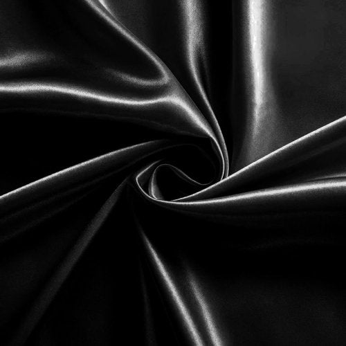 Black Satin Chair Sashes by [Brand Name] - 12 Pcs, 7x108 Inch Bows for Weddings & Events