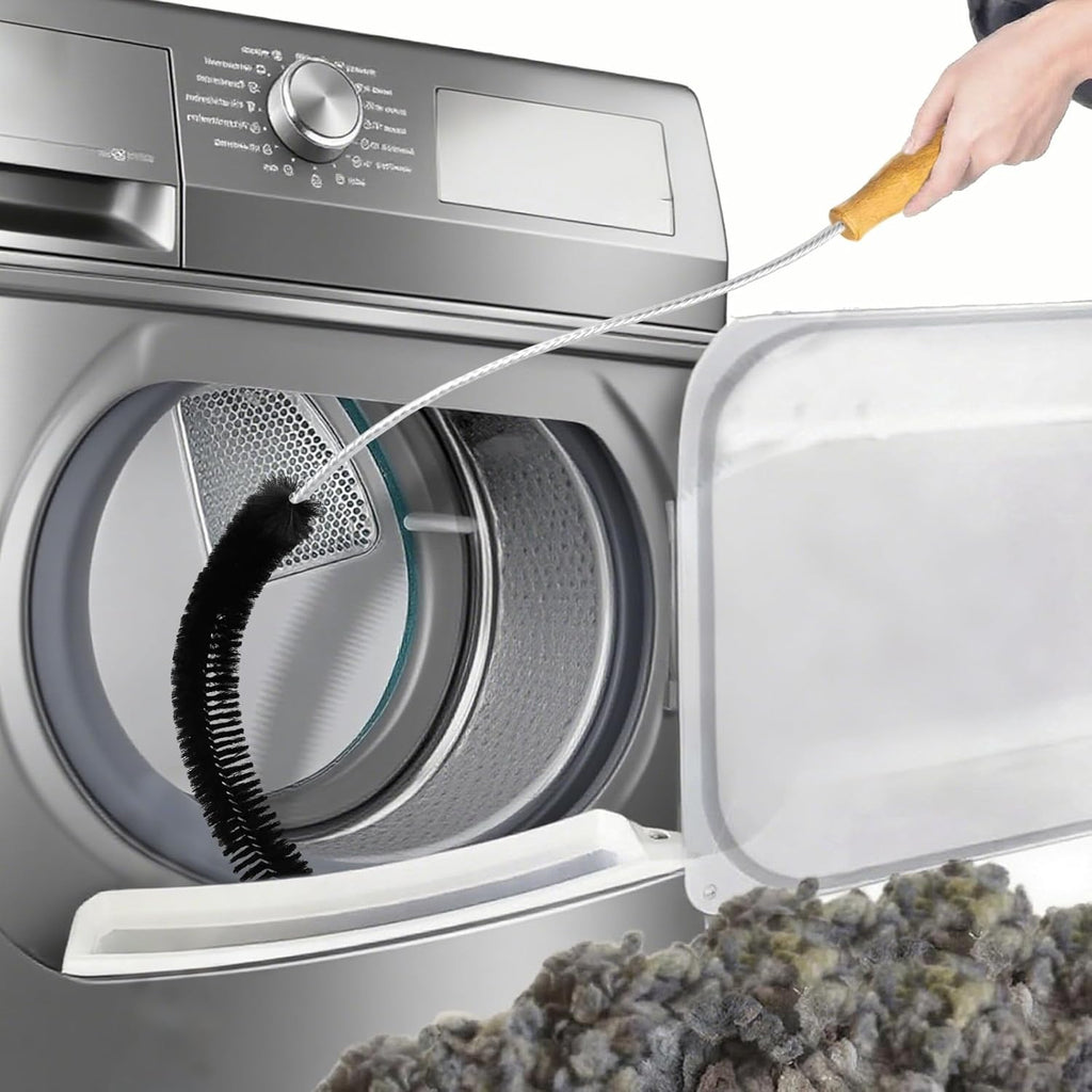 Skiennix Dryer Lint Brush - 47.2 Inch Extra Long Flexible Tool for Efficient Lint Trap Cleaning