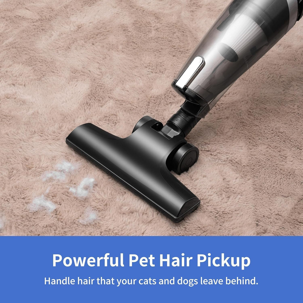 Skiennix Corded Stick Vacuum Cleaner - Powerful Suction for Pet Hair on Carpet, Tile & Hard Floors