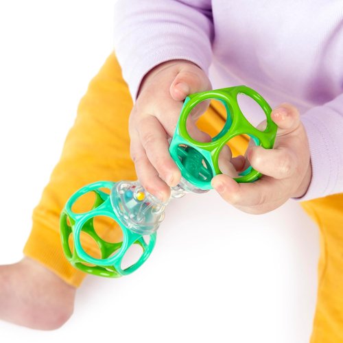 Bright Starts Oball Rattle Toy - Engaging Shaker for Newborns and Up | Colorful Design