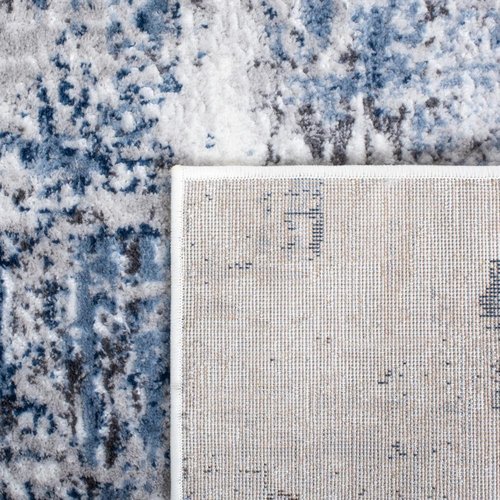 SAFAVIEH Amelia 700 Collection Accent Rug - 2'2" x 4', Grey & Light Blue, Contemporary Design, Stain Resistant, Ideal for High Traffic Areas in Hallway, Bathroom & Home Office (ALA777G-24)