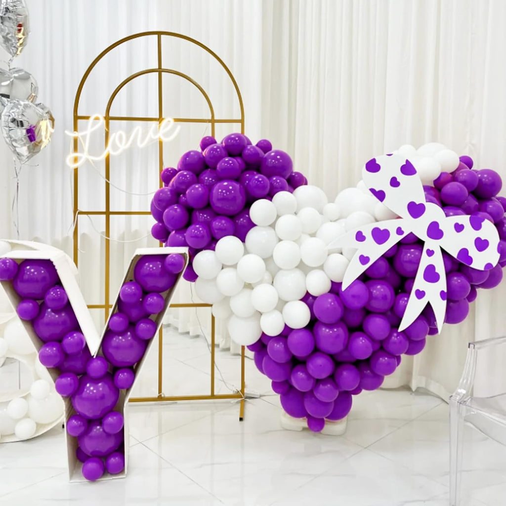 Purple Balloons 100 Pack - 12 Inch Thick Matte Latex Balloons for Halloween & Birthday Celebrations