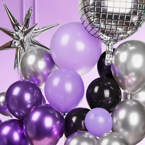 106pcs Demon Movie Hunters Birthday Party Balloons for Demon Movie Hunters Themed Birthday Babyshower New Year Graduation Bachelorette Party Decorations Supplies