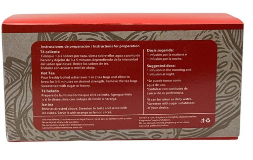Frutos Rojos Te (Red Fruits Tea) – 100% Natural, Vegan | 25 Tea Bags
