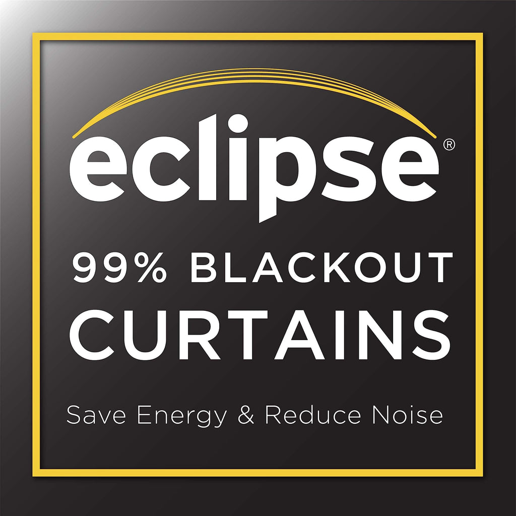 Eclipse Solid Thermapanel Modern Room Darkening Rod Pocket Window Curtain for Bedroom (1 Panel) 54" x 84" Curtain Panel in Blush
