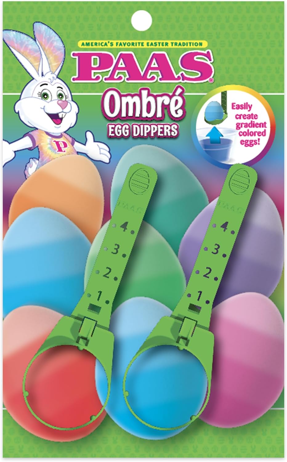 PAAS Ombre Egg Dippers - Create Beautiful Gradient Color Eggs Easily | Perfect for Easter Decorating
