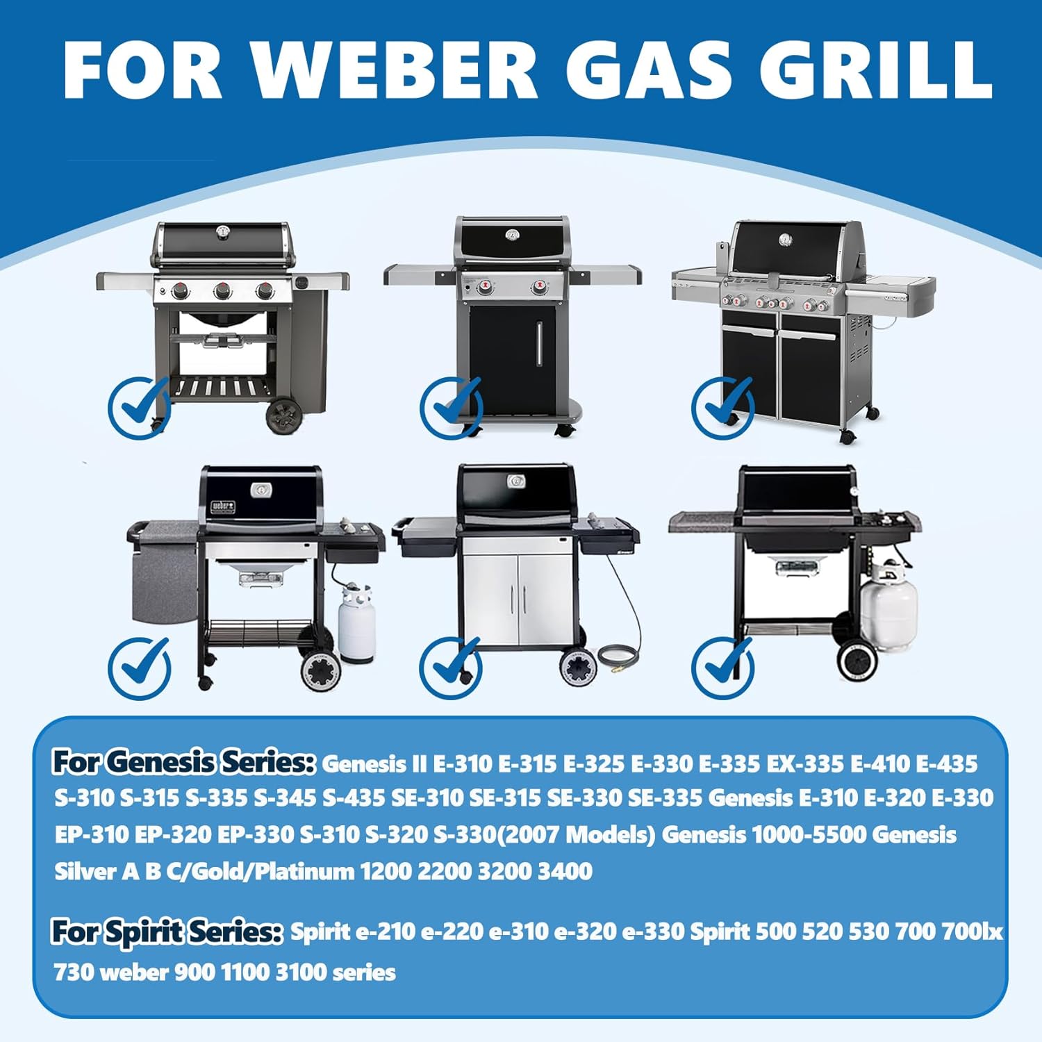 **SafBbcue Grease Catch Pan - Replacement Tray for Weber Spirit & Genesis II Grills | Includes Disposable Liners**