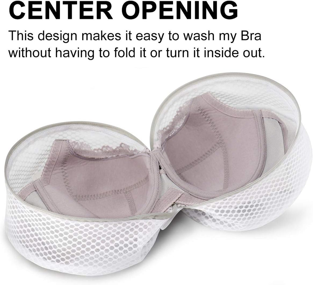 Muchfun Bra Wash Bags - 3Pcs Honeycomb Mesh Laundry Bags for Delicates | 8 x 8 x 8 Inches