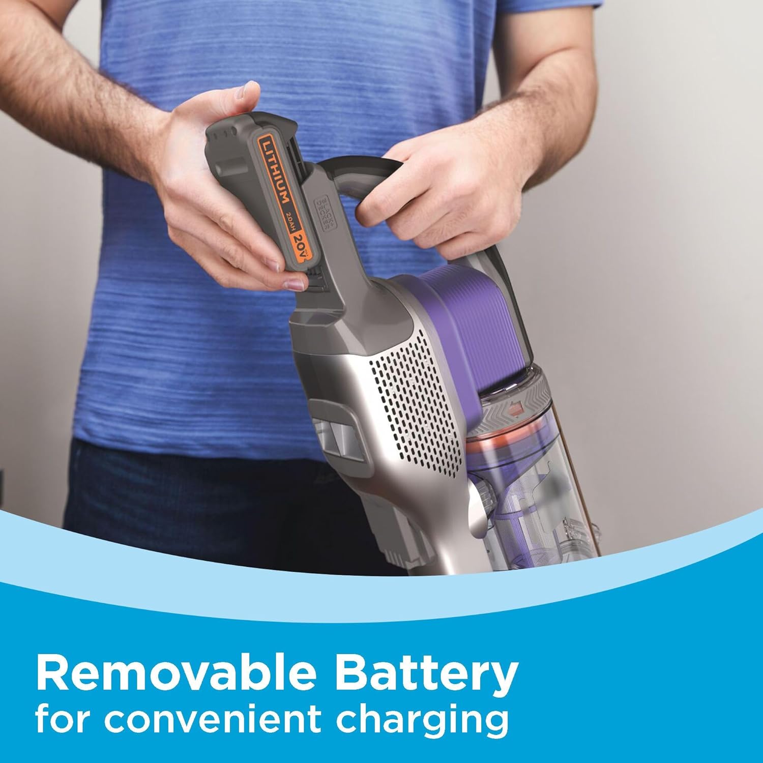 BLACK+DECKER Cordless Pet Hair Vacuum - Maximum Suction, 55 Minutes Runtime, Multi-Surface | Lightweight Design