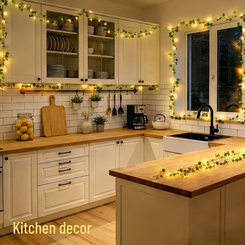 JMEXSUSS 100 LED Ivy Vines with Fairy Lights - 33 FT Waterproof String Lights for Bedroom & Wedding Decor (Warm White)