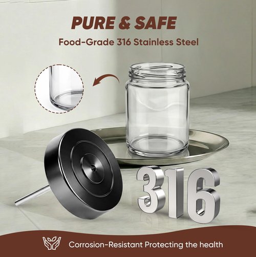 Glass Milk Container for Miele, Compatible with Coffee Machines for Miele 11574240, CM 7750 6360 5300 5310 5510 6160 6350, Milk froth container,Incompatible for Built-in Coffee Makers, Transparent