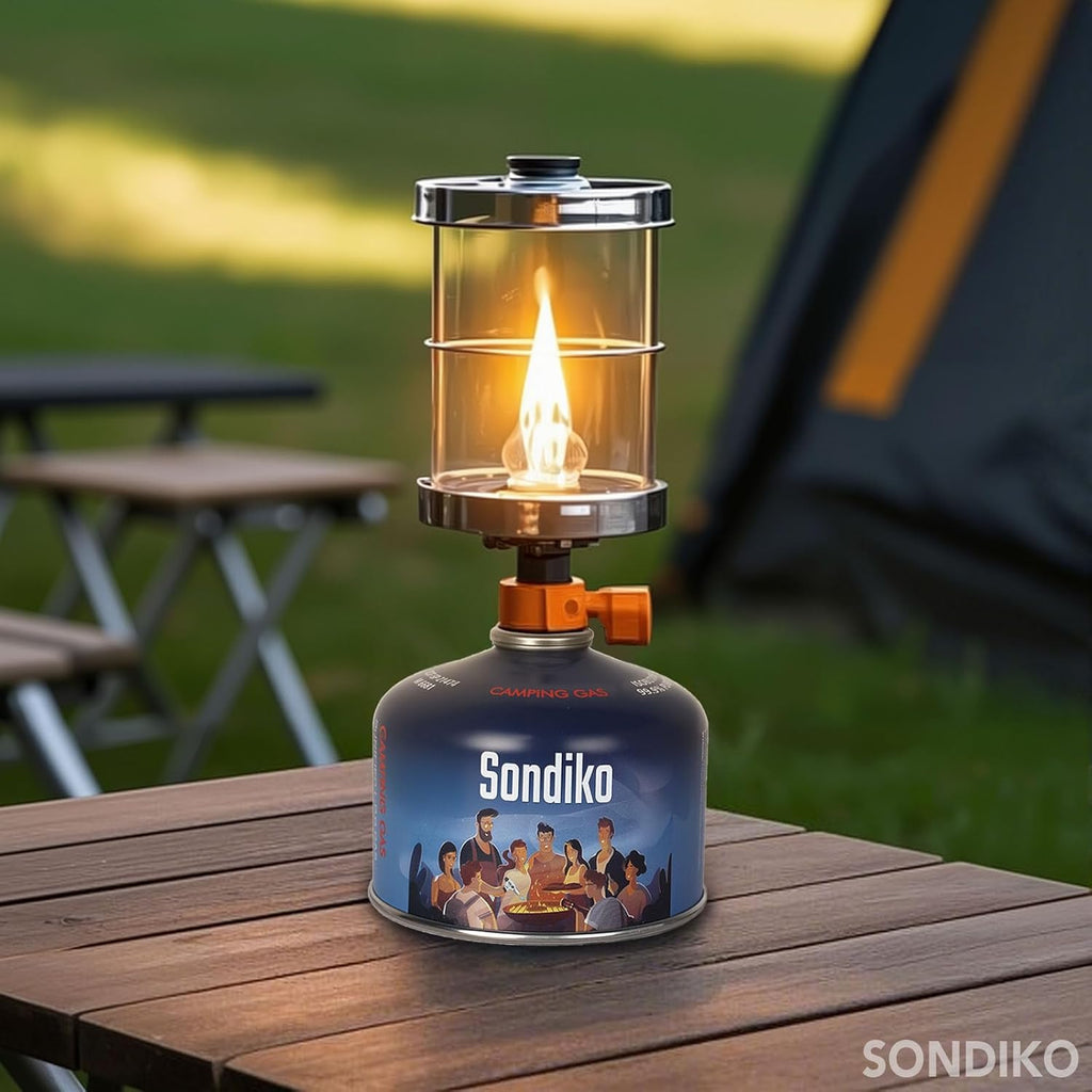 Sondiko Iso Butane Fuel Canister - 100g Pack of 2 | High-Efficiency Fuel for Camping Stoves