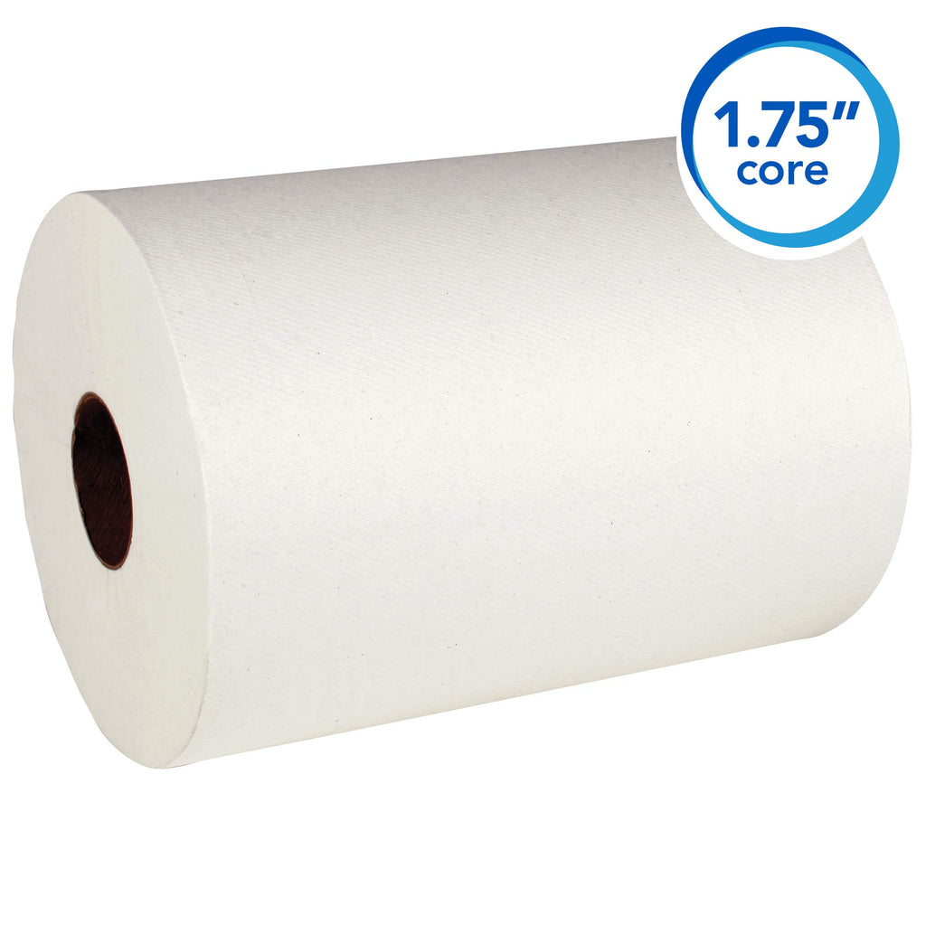 Scott Professional Slimroll Hard Roll Paper Towels, Bulk (12388), Hardwound, Absorbency Pockets, White, for compatible Kimberly-Clark Professional Dispensers (6 Rolls at 580' Each, 3,480'/Case)
