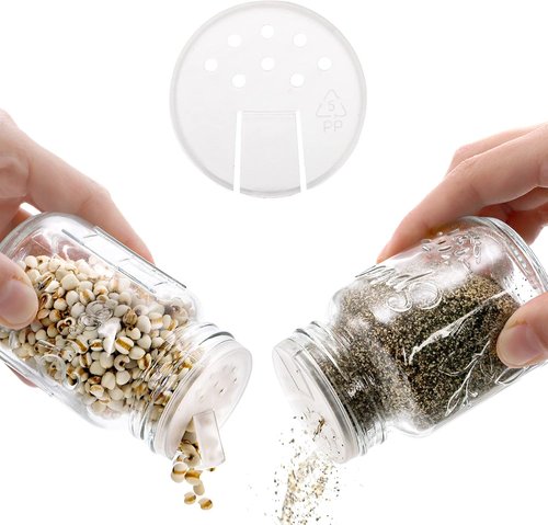 Coloch 30 Pack Glass Mason Spice Jars - 4 Oz with Shaker Lids, Airtight Caps & Labels
