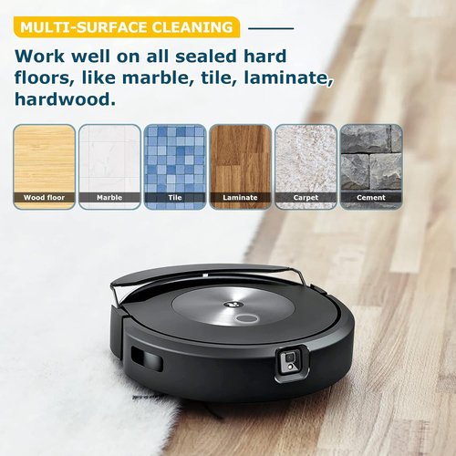 iRobot Mop Pads - 4 Pack Microfiber Replacement for Roomba Combo j7+/j9+ | Washable Accessories