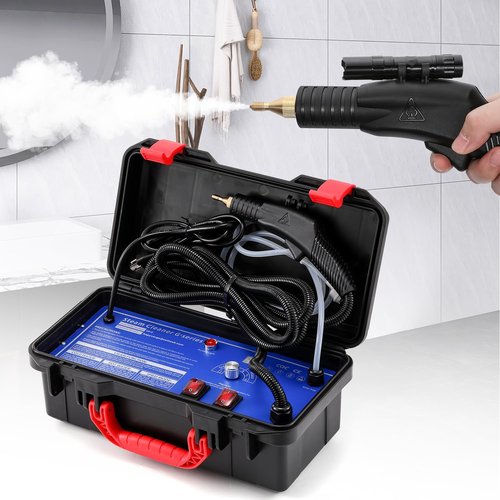 High Pressure Steam Cleaner - 1700W Heavy Duty Portable Steamer for Grout, Tile & Auto Cleaning