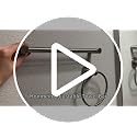 Adjustable 304 Stainless Steel Towel Bar for Bathroom - 11.8 to 22.6 Inches