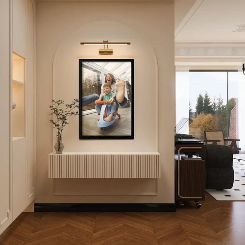 Canvas Prints - Custom Photo Wall Art | Digitally Printed Framed Canvas (16x24, Black Wood Frame)