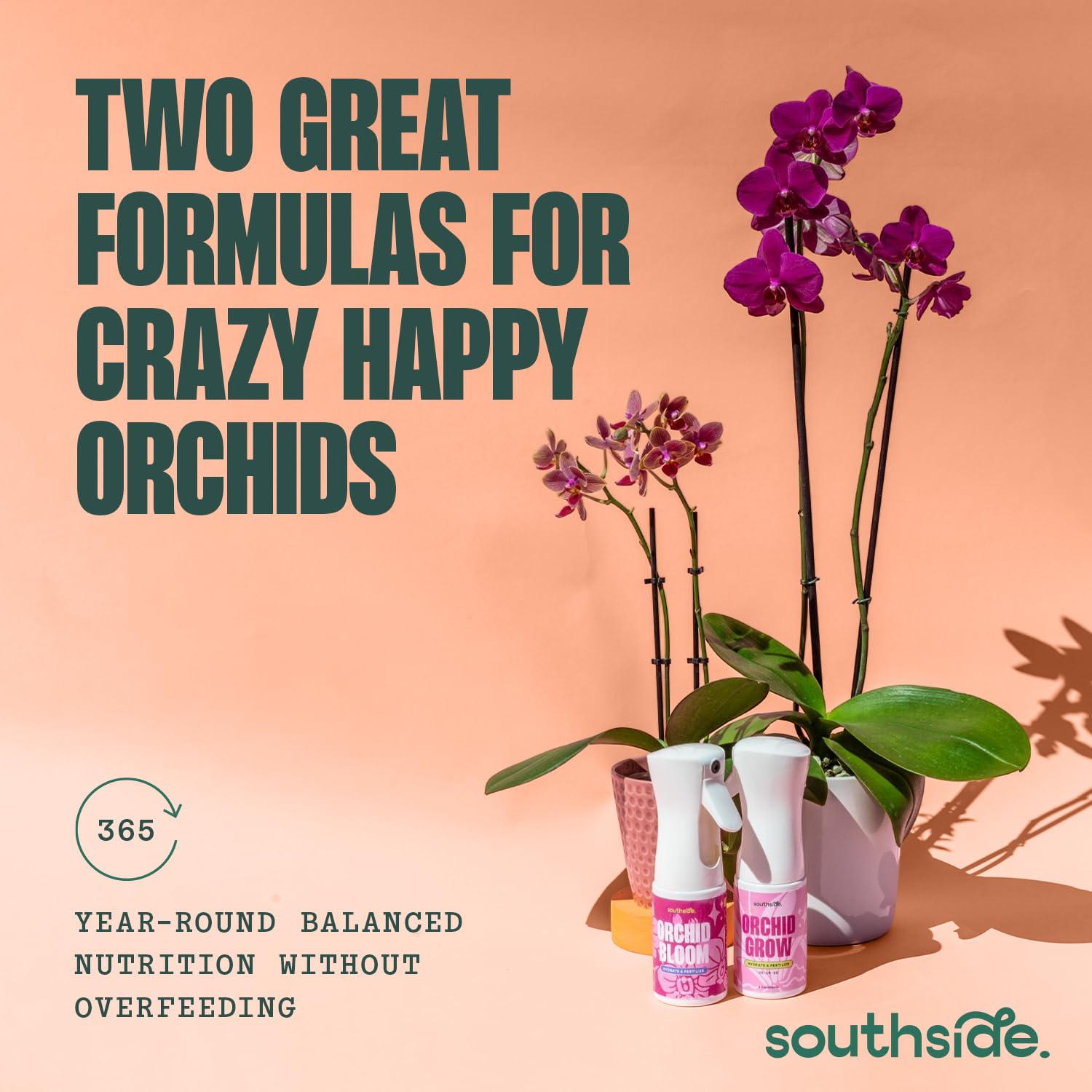 Southside Orchid Grow Fertilizer - 7.1 Oz | Revive Dormant Orchids with Gentle Continuous Spray