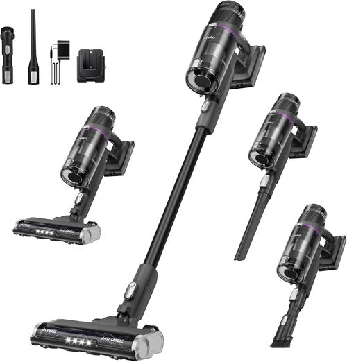 Eureka Cordless Stick Vacuum Cleaner - ReactiSense 440 | 60-Min Runtime, Anti-Tangle Brushroll, Perfect for Pet Hair & Hard Floors